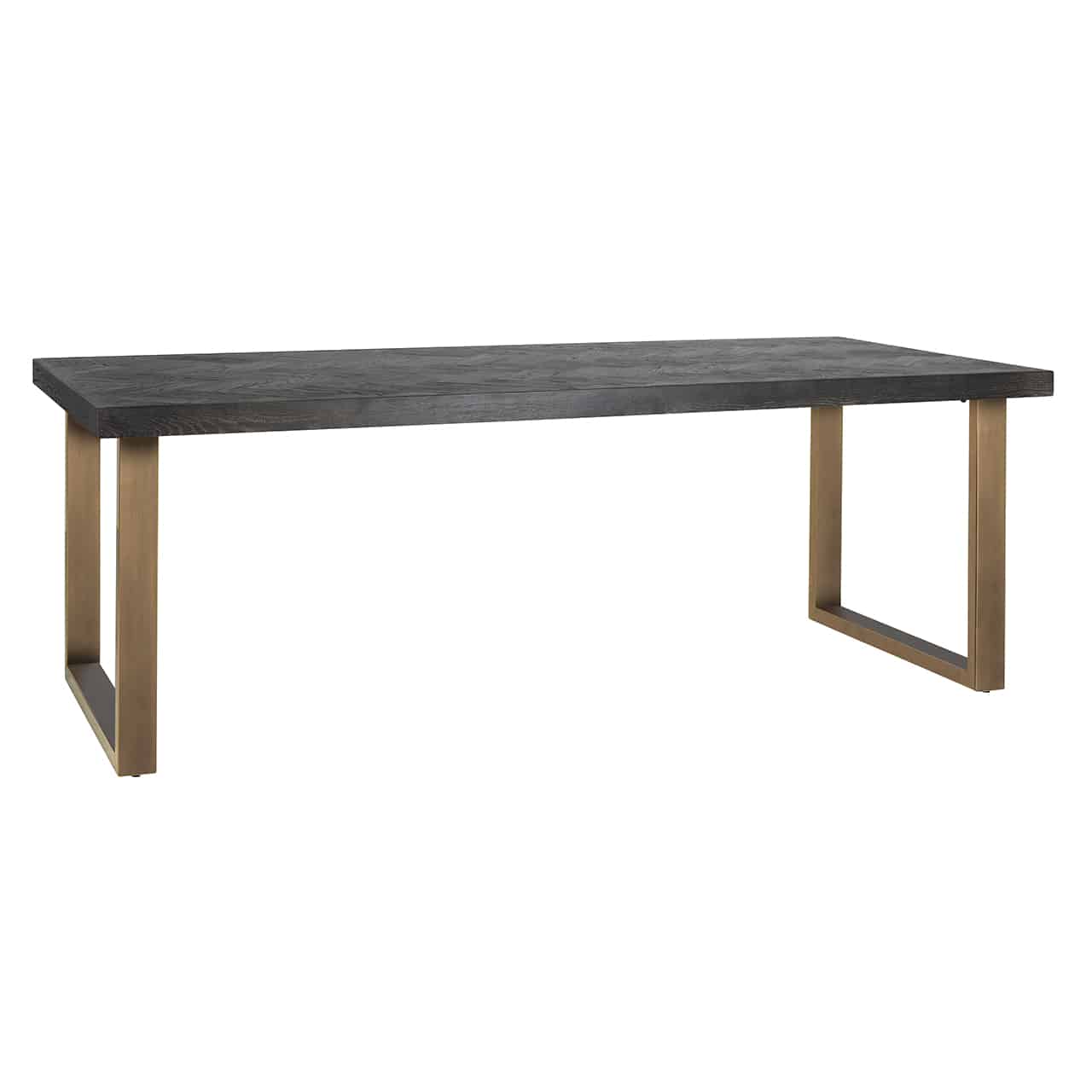 Boston Dining Table with herringbone top-Renaissance Design Studio