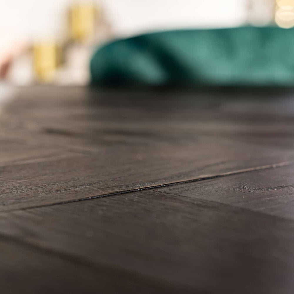 Boston Dining Table with herringbone top