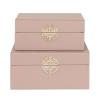 Jewellery box set of 2 rose pink. Limited stock half price