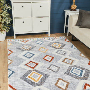 Bradley Rug textured Economy range in 3 sizes and choice of patterns-Renaissance Design Studio