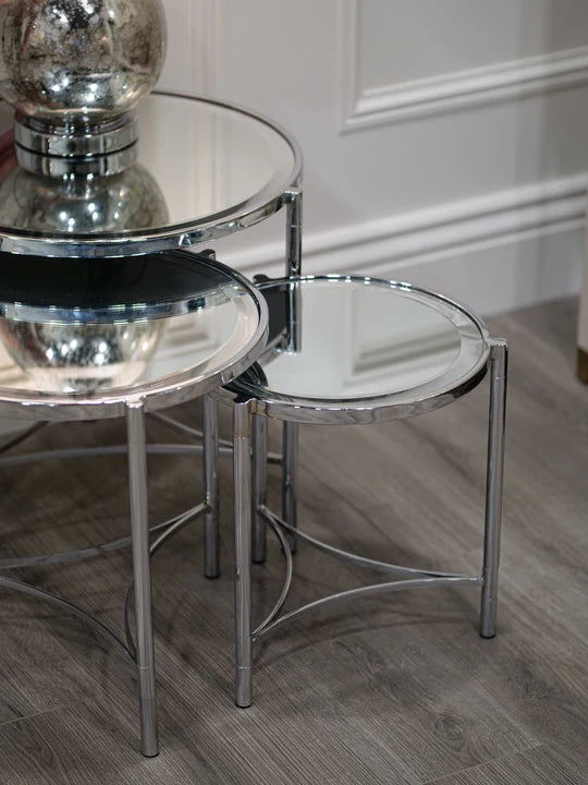 Brandon Nest of side Tables Set of 3-Renaissance Design Studio