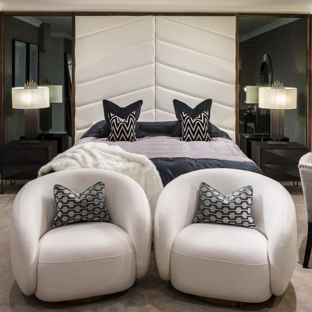Brice low line designer Swivel Chair by Eichholtz-Renaissance Design Studio