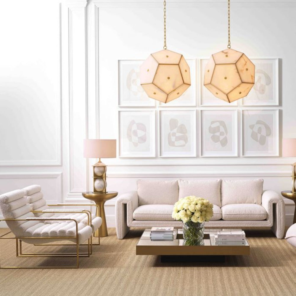 Brushed brass Olsen armchair by Eichholtz-Armchair-Renaissance Design Studio