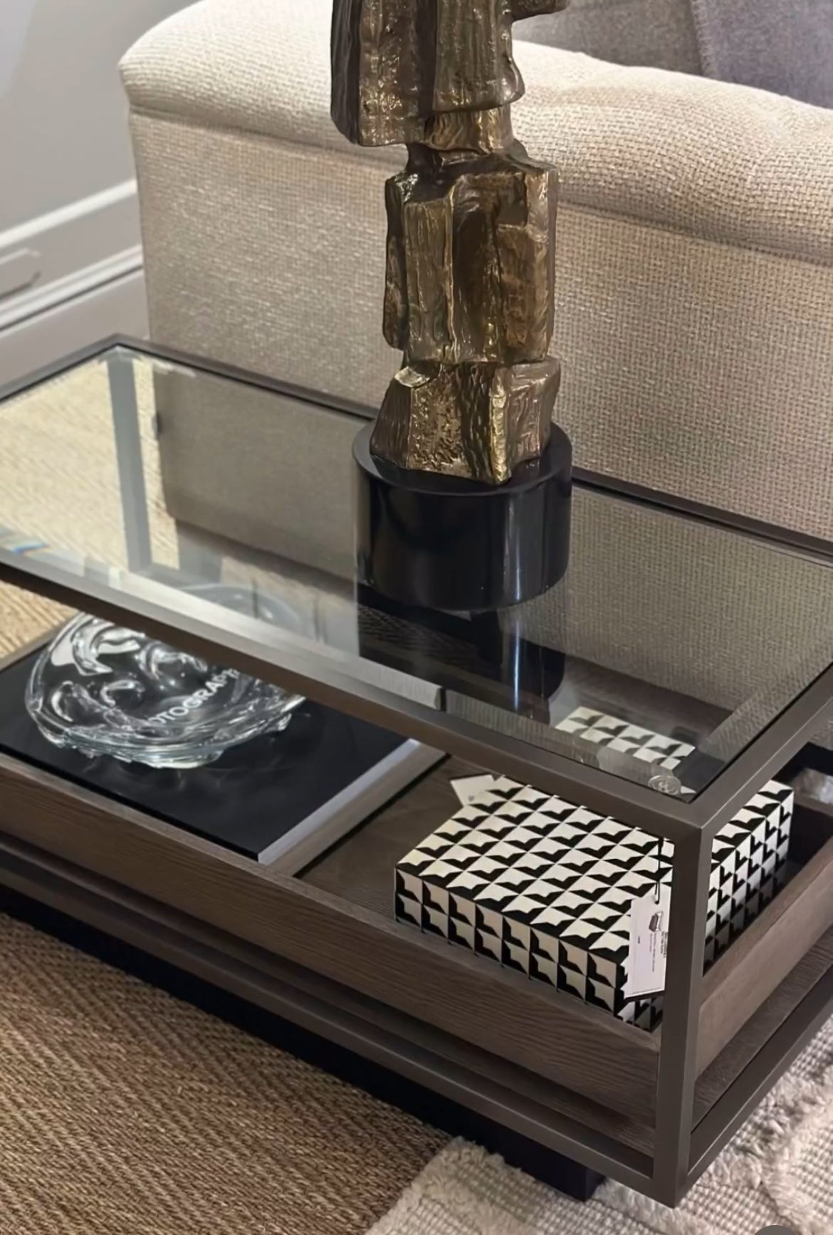 Brutalist Noto Scultpure Table Lamp by Eichholtz-Renaissance Design Studio