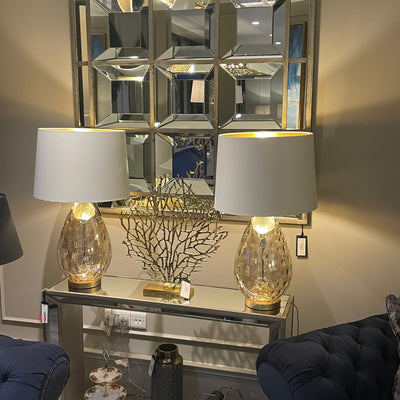 Byron Antiqued Distressed Slim mirrored console table reduced sold as seen One only !