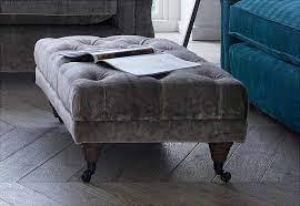 Byron Classic buttoned Ottoman footstool by Westbridge reduced stock clearance-Renaissance Design Studio