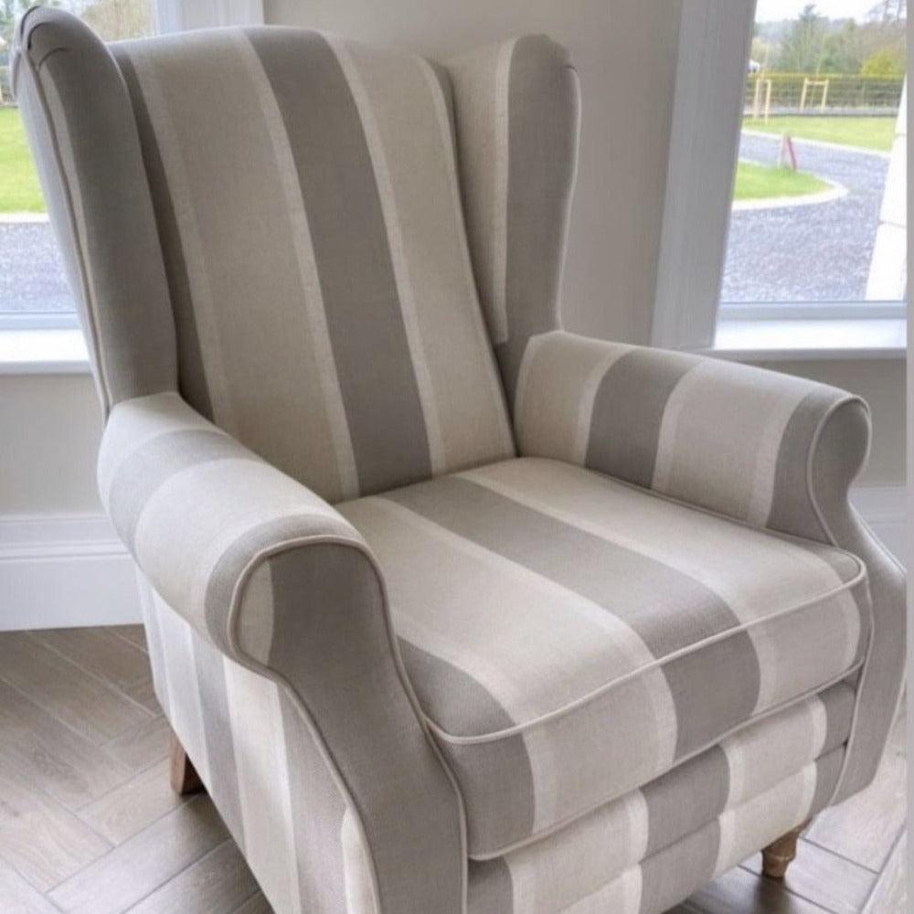 Byron H Bespoke Wing Chair by Westbridge – Various Prices per Fabric Choice-Renaissance Design Studio