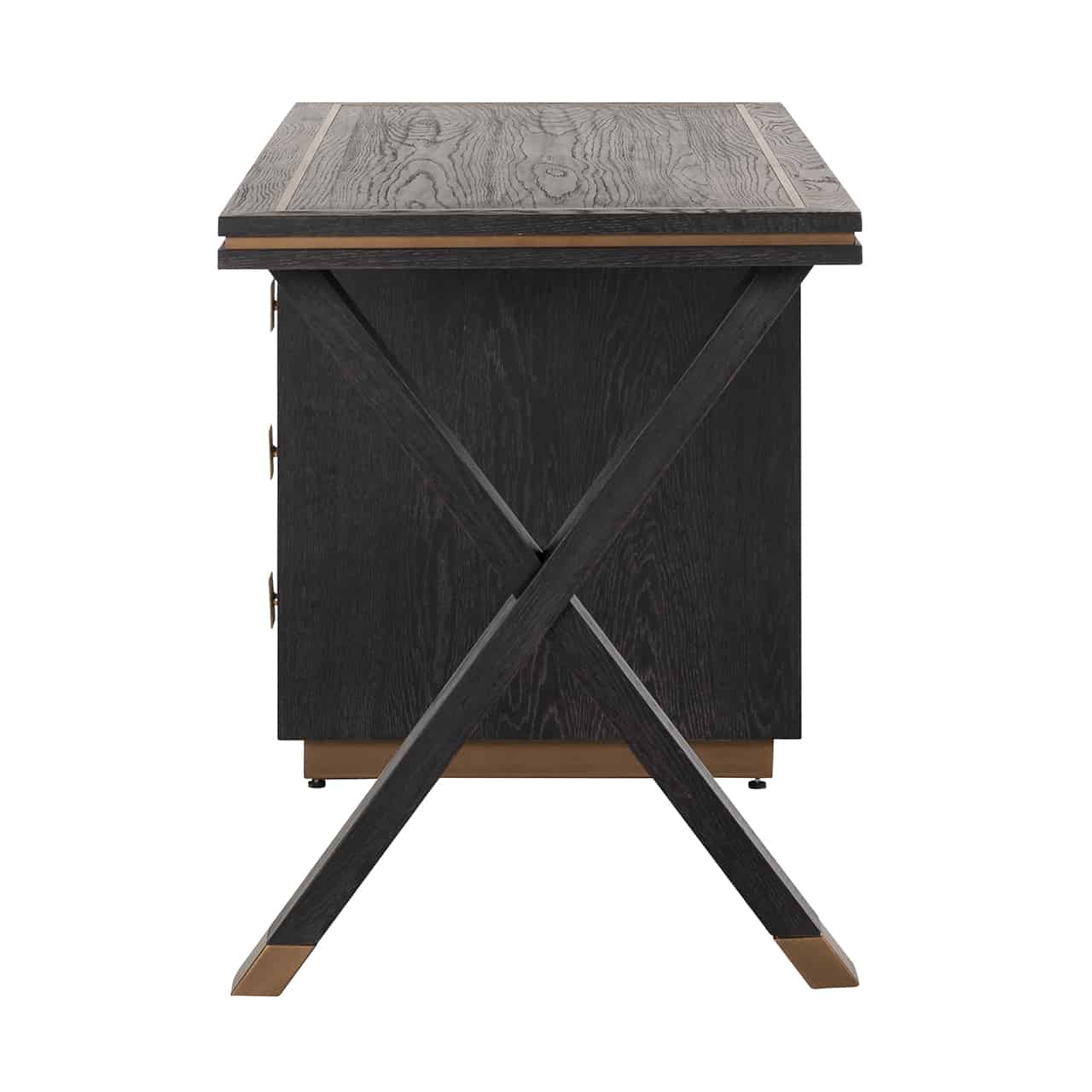Byron H Desk with 3 drawers-Renaissance Design Studio