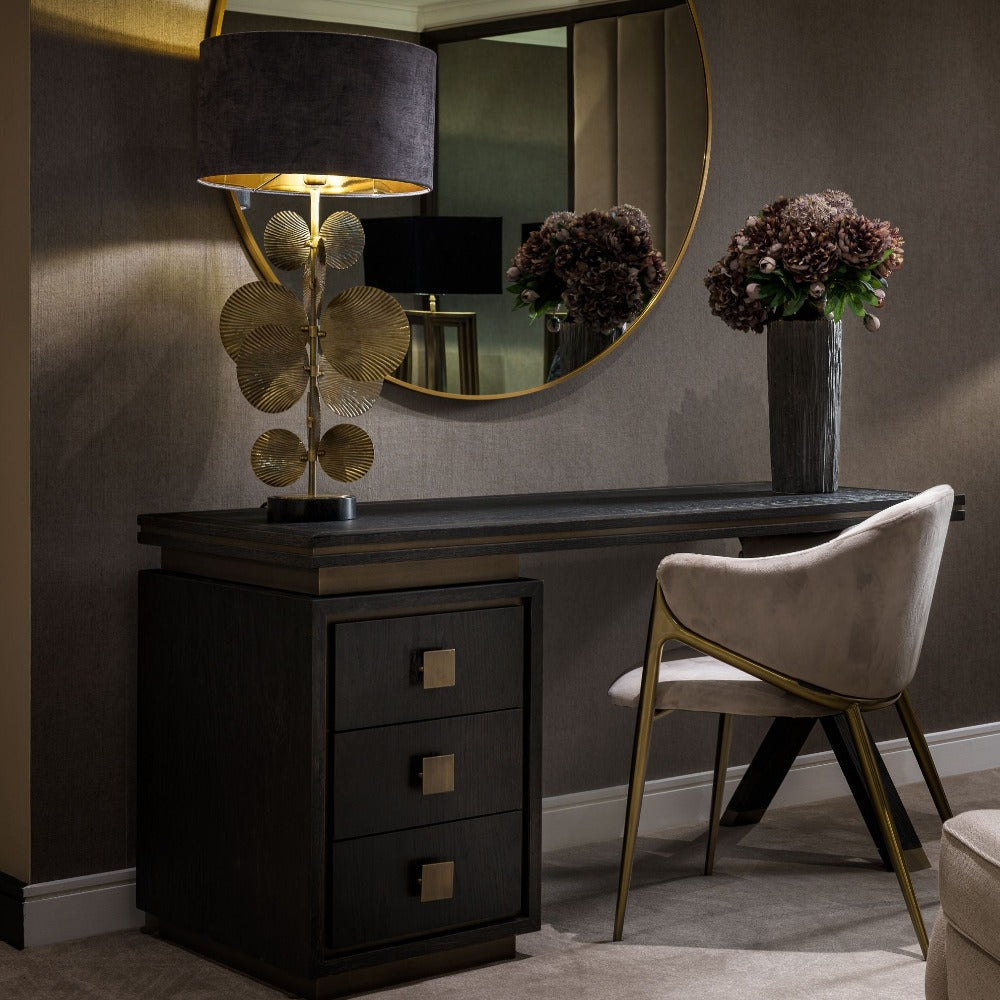 Byron H Desk with 3 drawers-Renaissance Design Studio