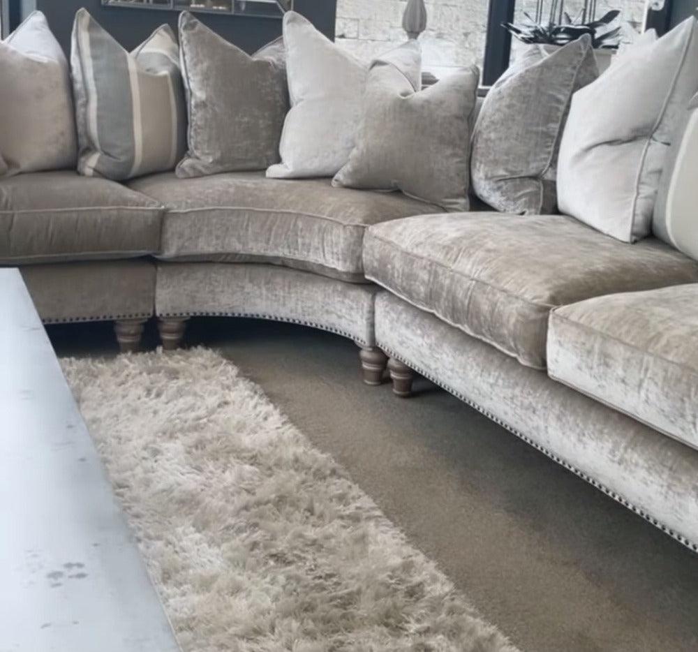 Byron K curved corner sofa by Westbridge
