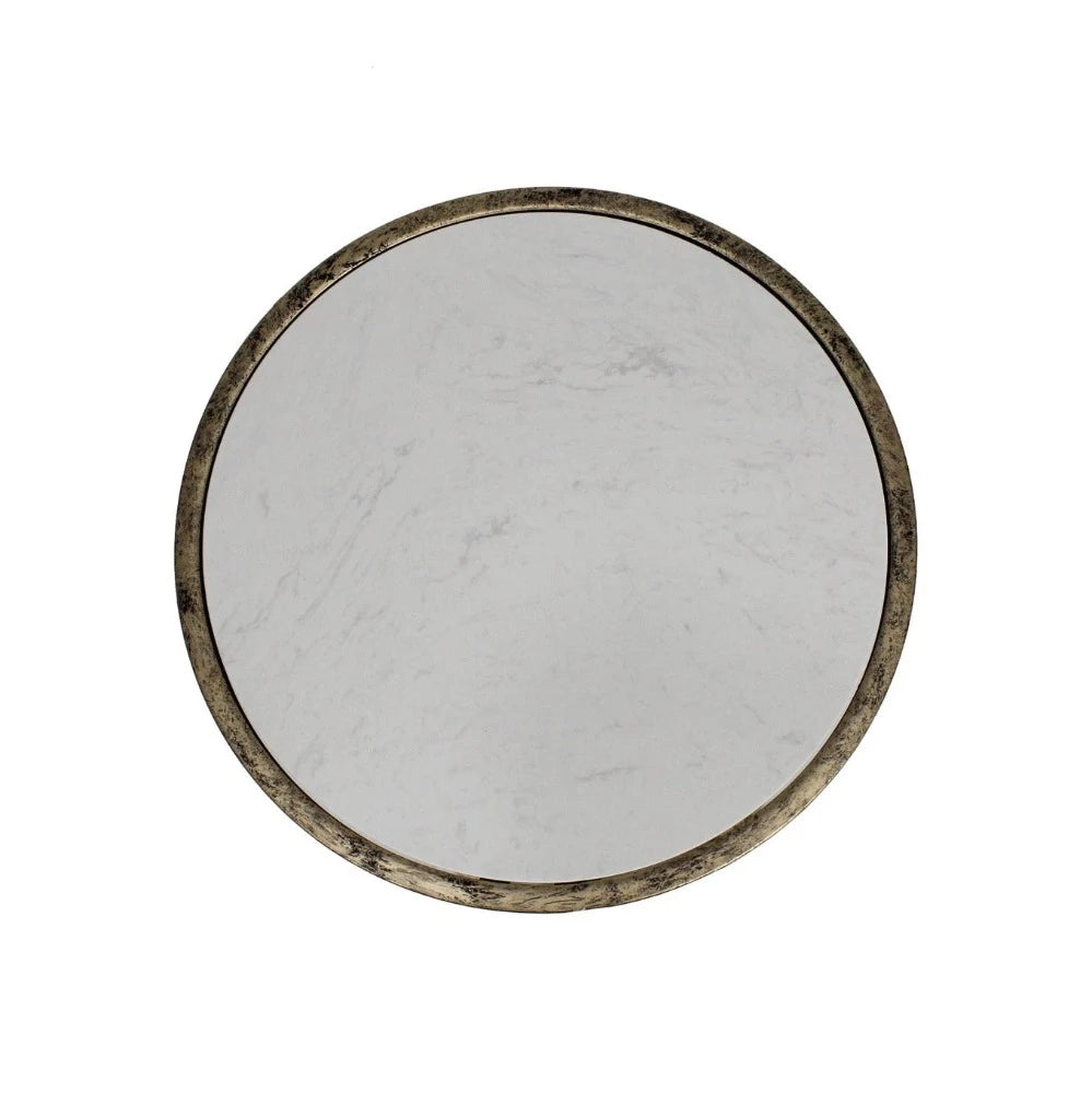 Byron Nest of 3 round Tables with marbled top-side table-Renaissance Design Studio