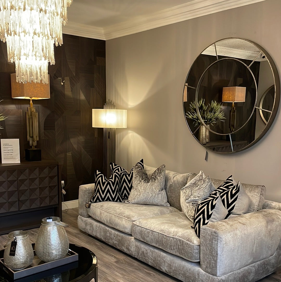 Byron Round Window Mirror 90cm-Mirror-Renaissance Design Studio