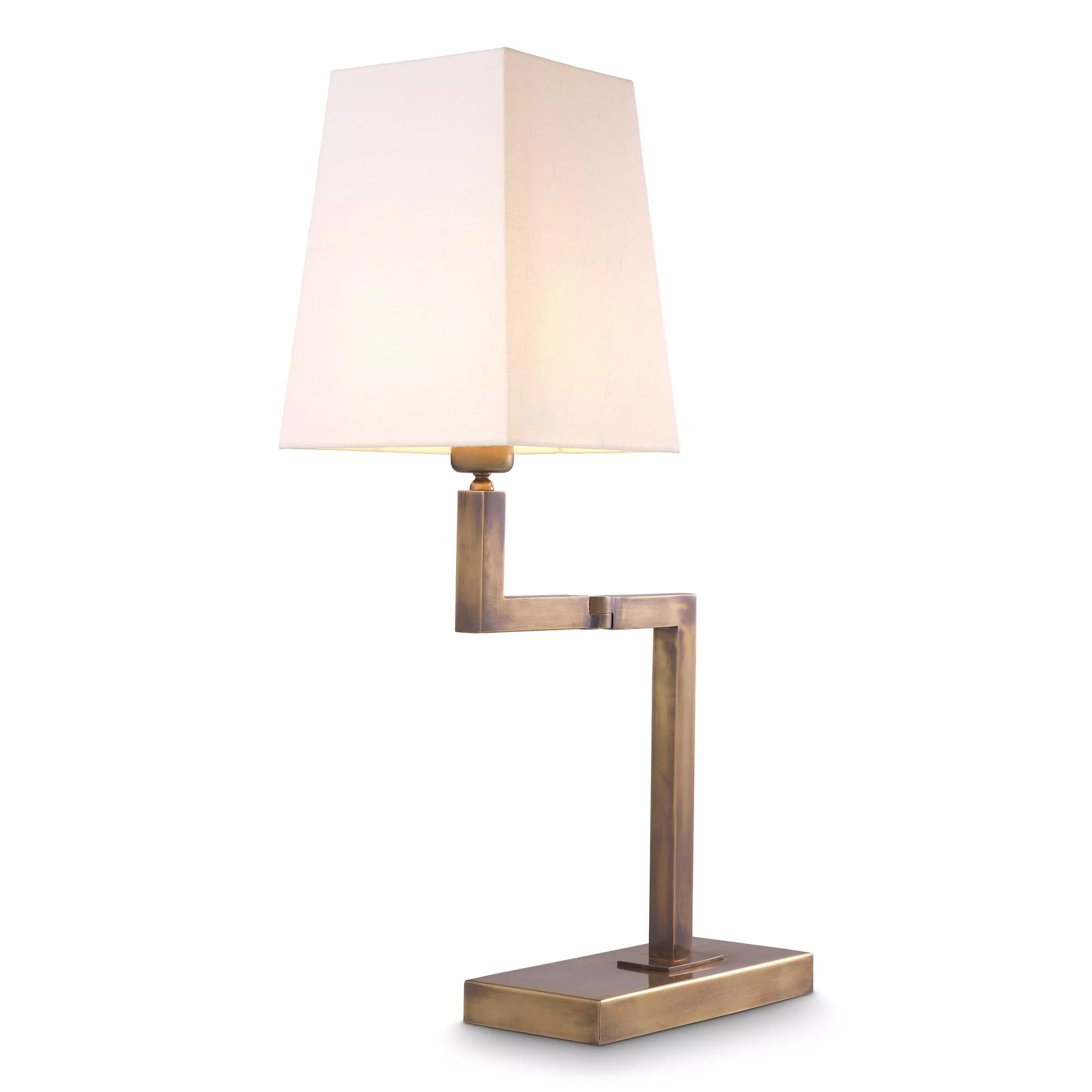 Cambell Table Lamp Vintage brass by Eichholtz REDUCED to order-Table lamp-Renaissance Design Studio