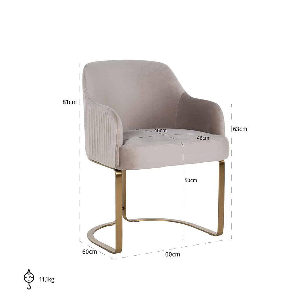 Camden Club Designer Dining Chair with gold frame REDUCED PRICE (see below )-Renaissance Design Studio