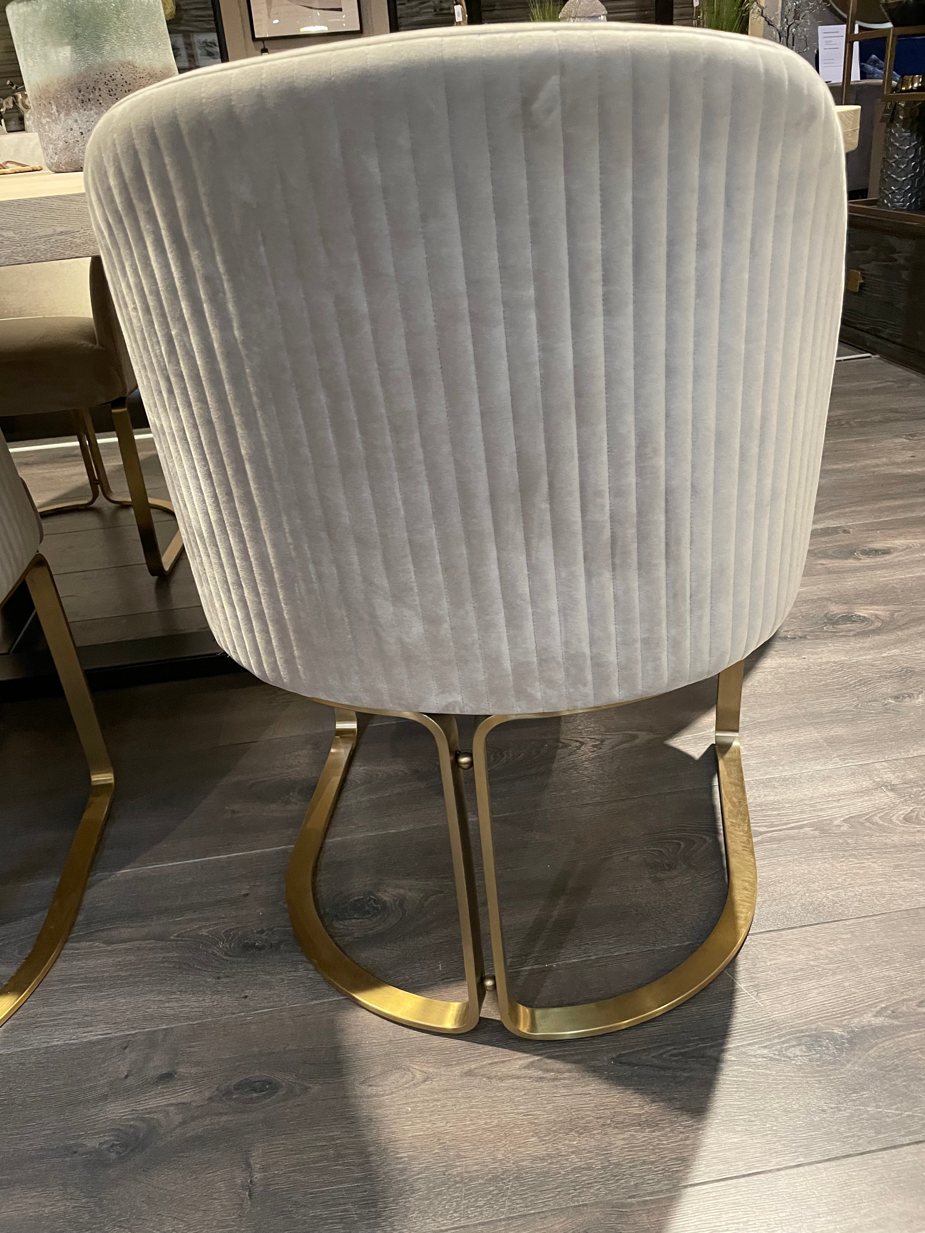Camden Club Designer Dining Chair with gold frame REDUCED PRICE (see below )-Renaissance Design Studio