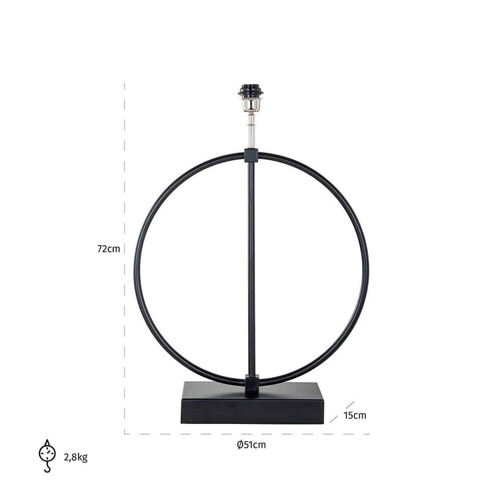 Camden Club large Orb Lamp in Matt Black with shade-Renaissance Design Studio
