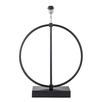 Camden Club large Orb Lamp in Matt Black with shade