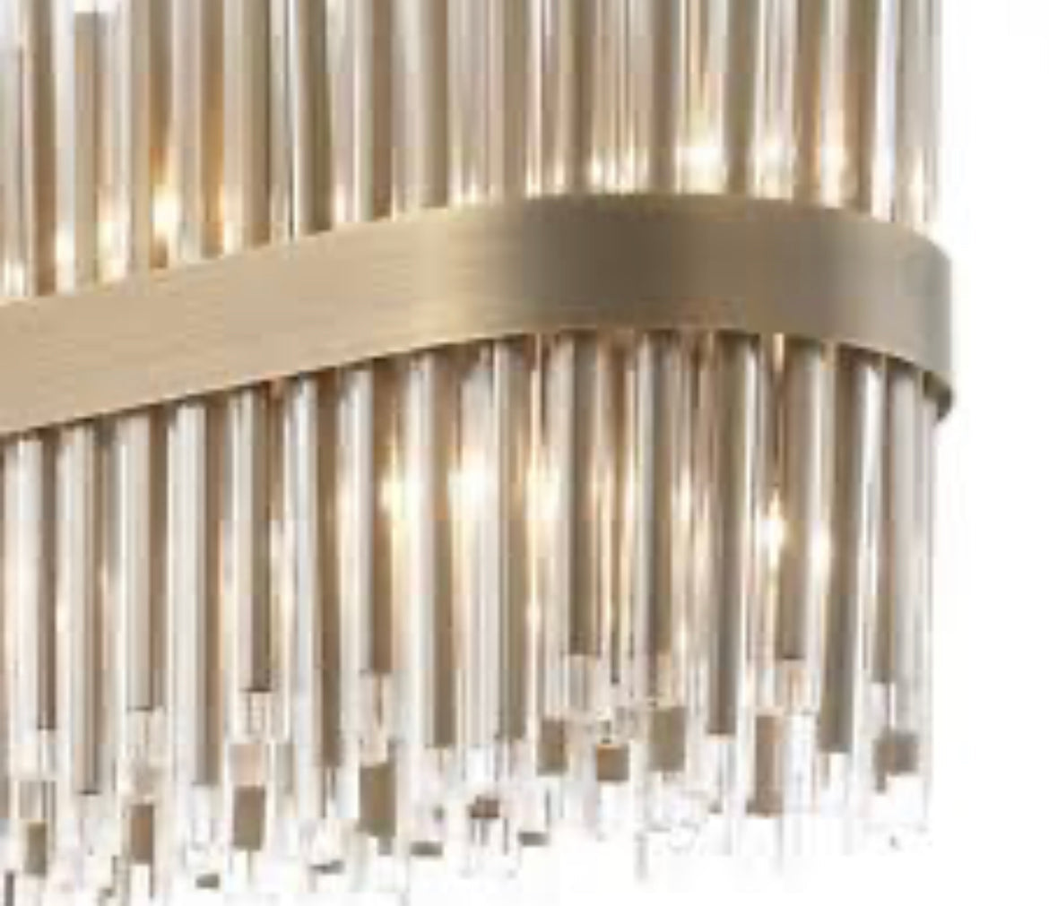 Camden Club Long Chandelier reduced-Chandeliers-Renaissance Design Studio