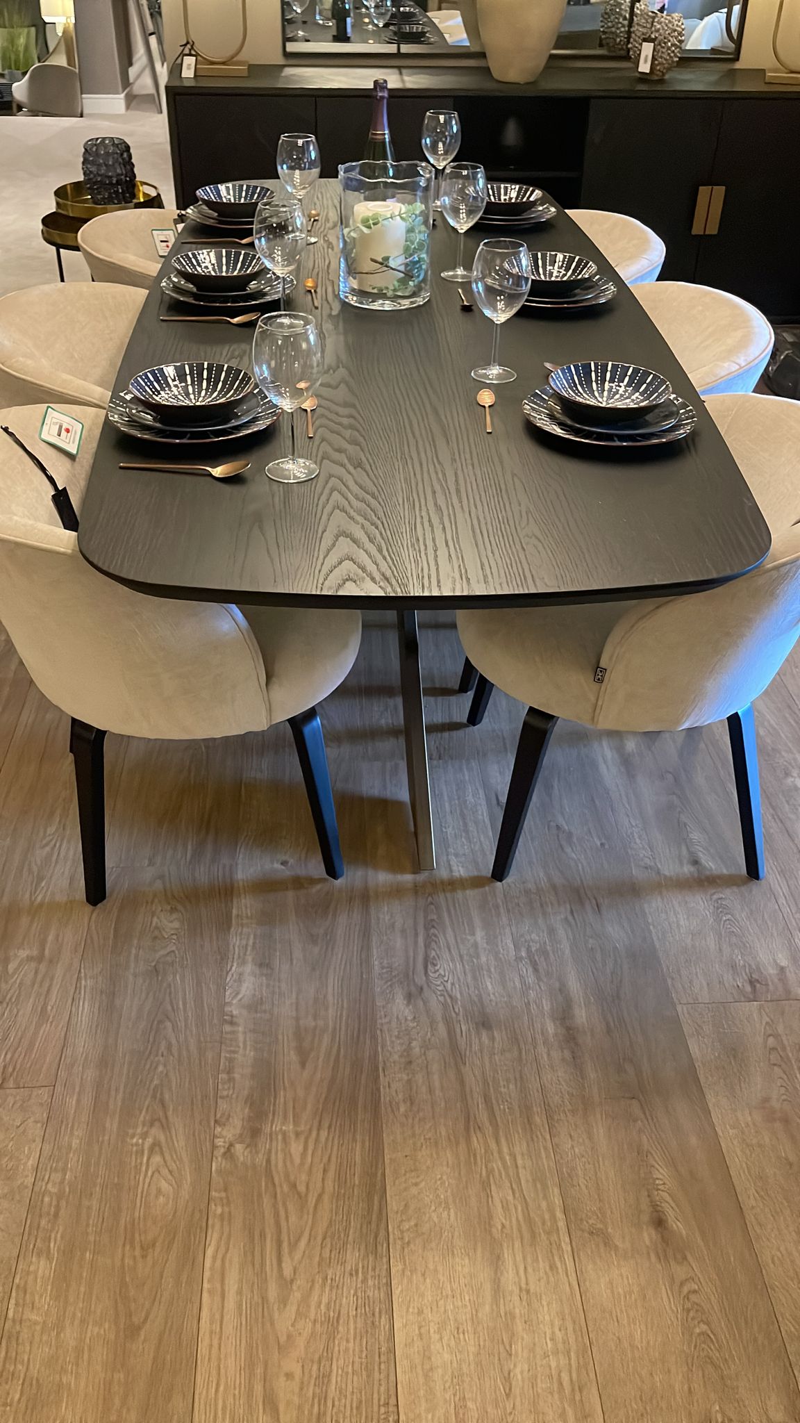 Cameron Danish Oval Contemporary Dining Table 230cm-Renaissance Design Studio