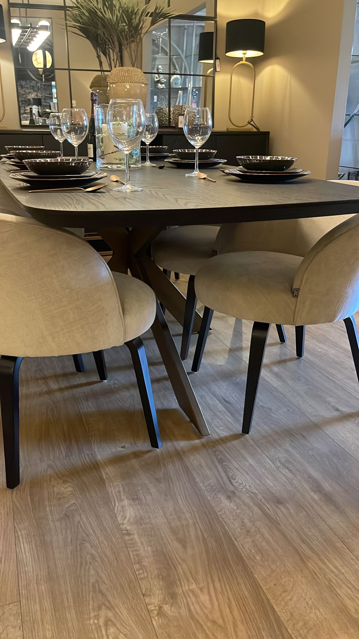 Cameron Danish Oval Contemporary Dining Table 230cm-Renaissance Design Studio