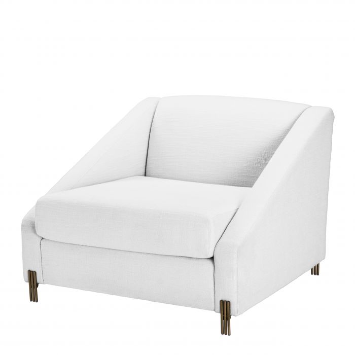 Candice Armchair by Eichholtz in Avalon white REDUCED-Renaissance Design Studio