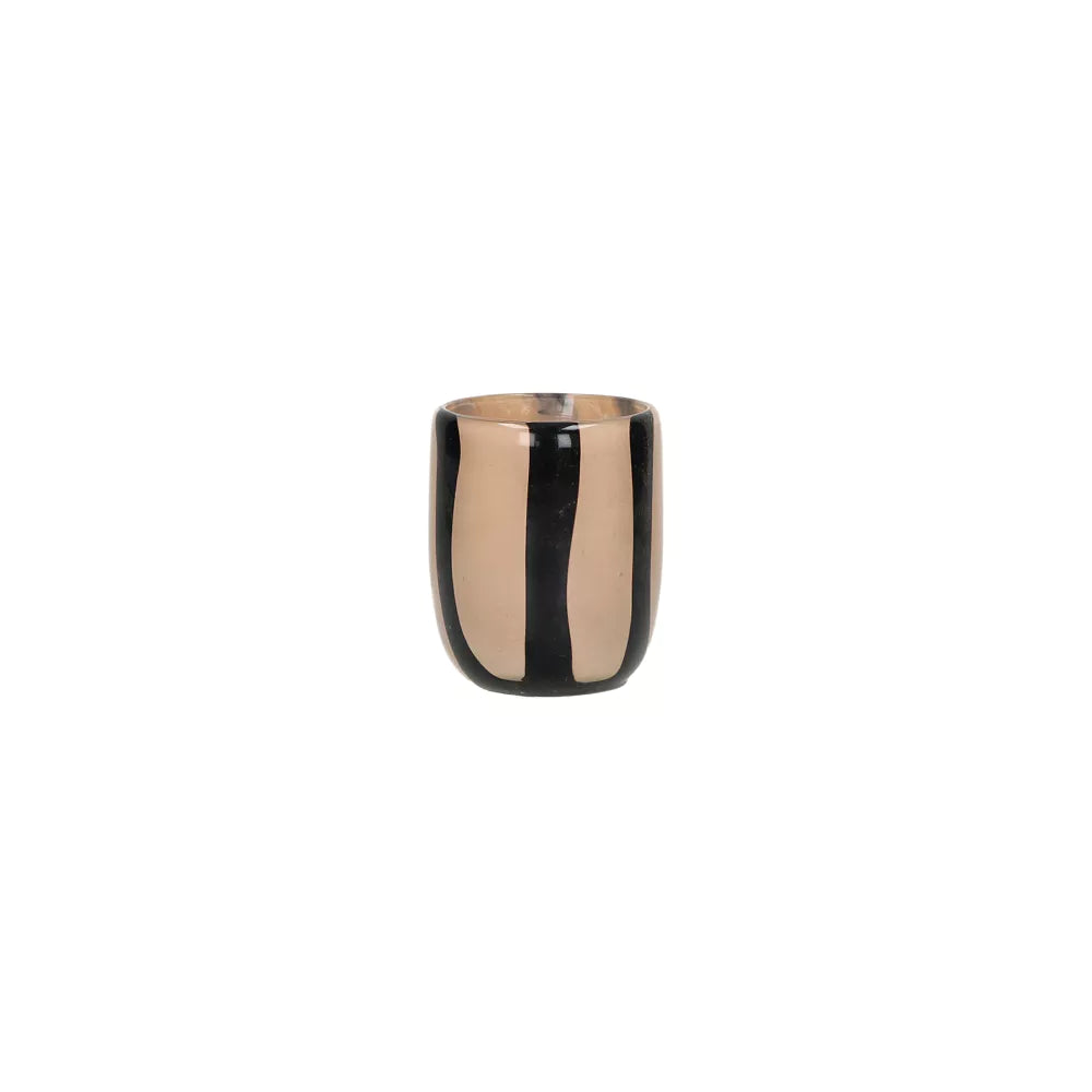 Cannes vase orange i and black reduced-Renaissance Design Studio