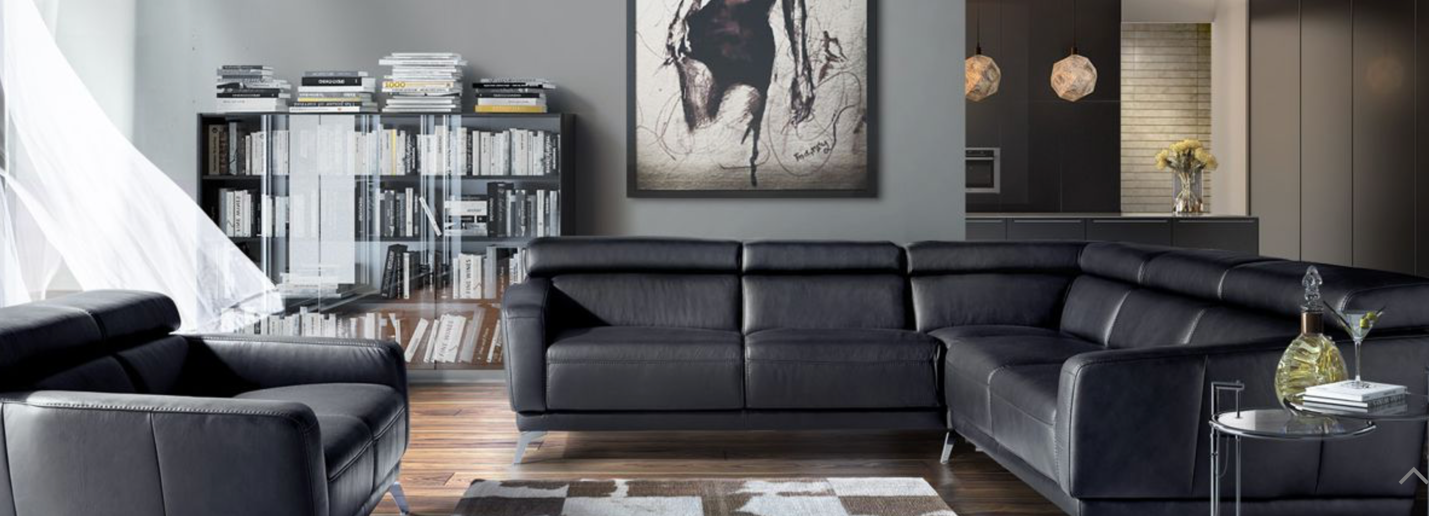 Capella sofa in real soft leathers-Renaissance Design Studio