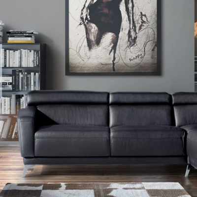 Capella sofa in real soft leathers