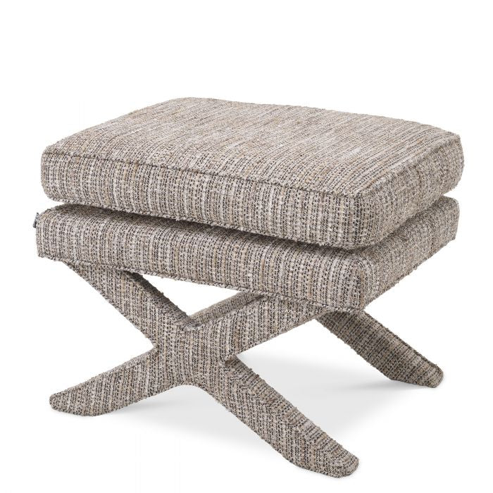 Cardoba Ottoman Lyssa off-white by Eichholtz.-Renaissance Design Studio