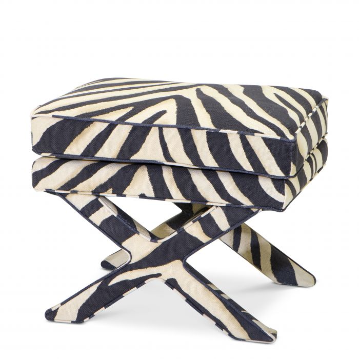 Cardoba Ottoman Lyssa off-white by Eichholtz.-Ottomans-Renaissance Design Studio