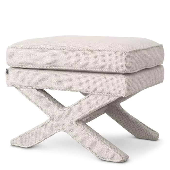 Cardoba Ottoman Lyssa off-white by Eichholtz.-Renaissance Design Studio