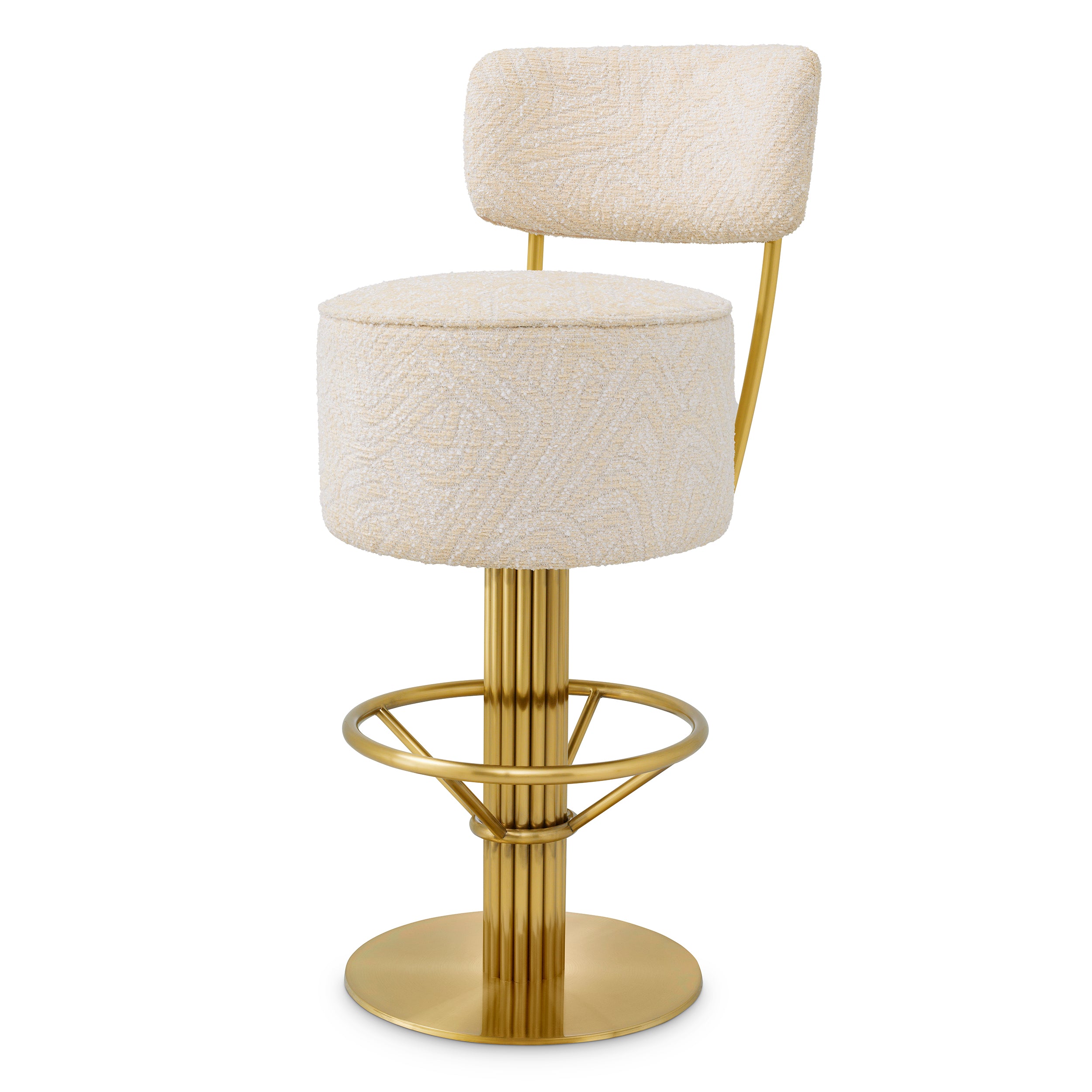 Carleton Stool With Back by Eichholtz-Bar Stool-Renaissance Design Studio