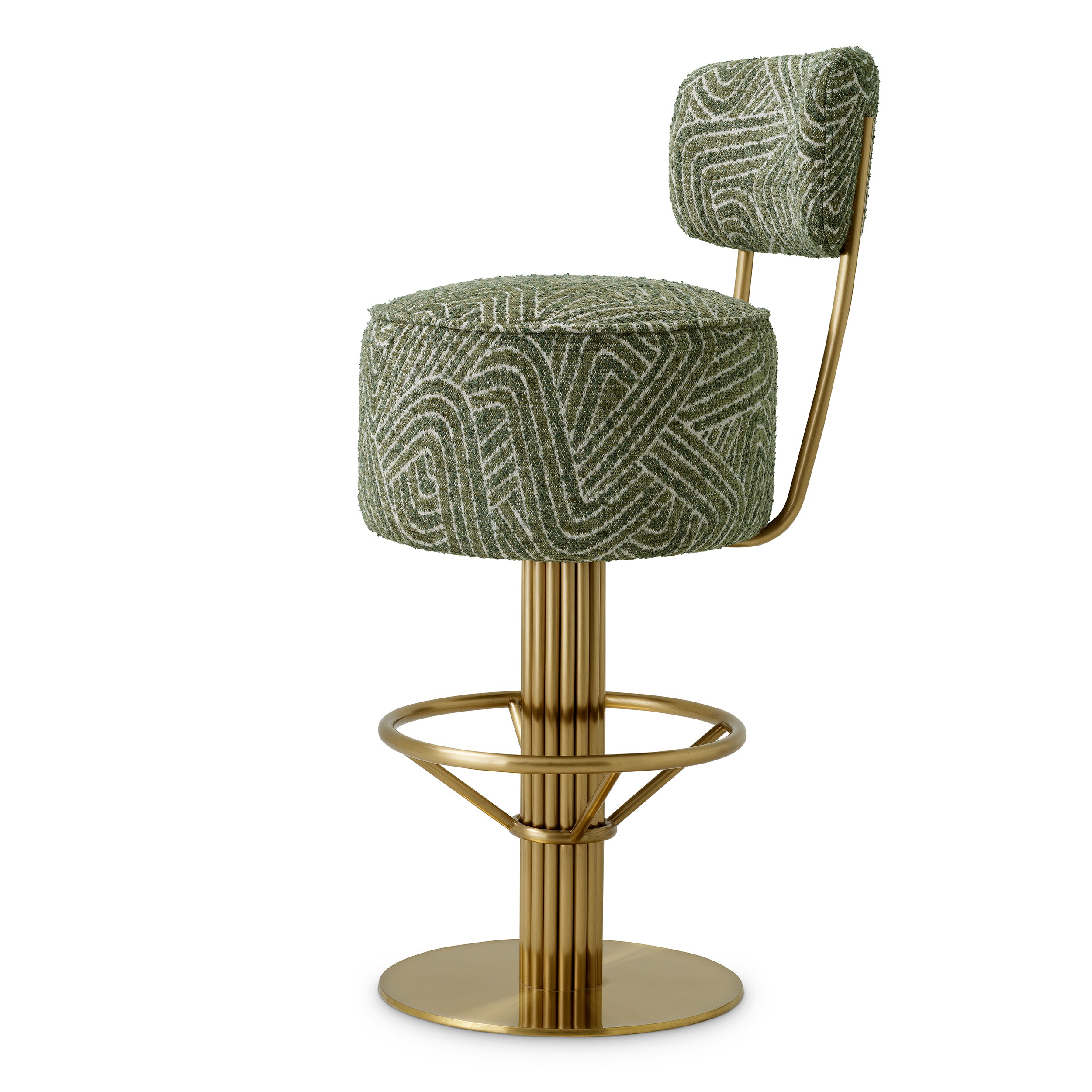 Carleton Stool With Back by Eichholtz-Bar Stool-Renaissance Design Studio