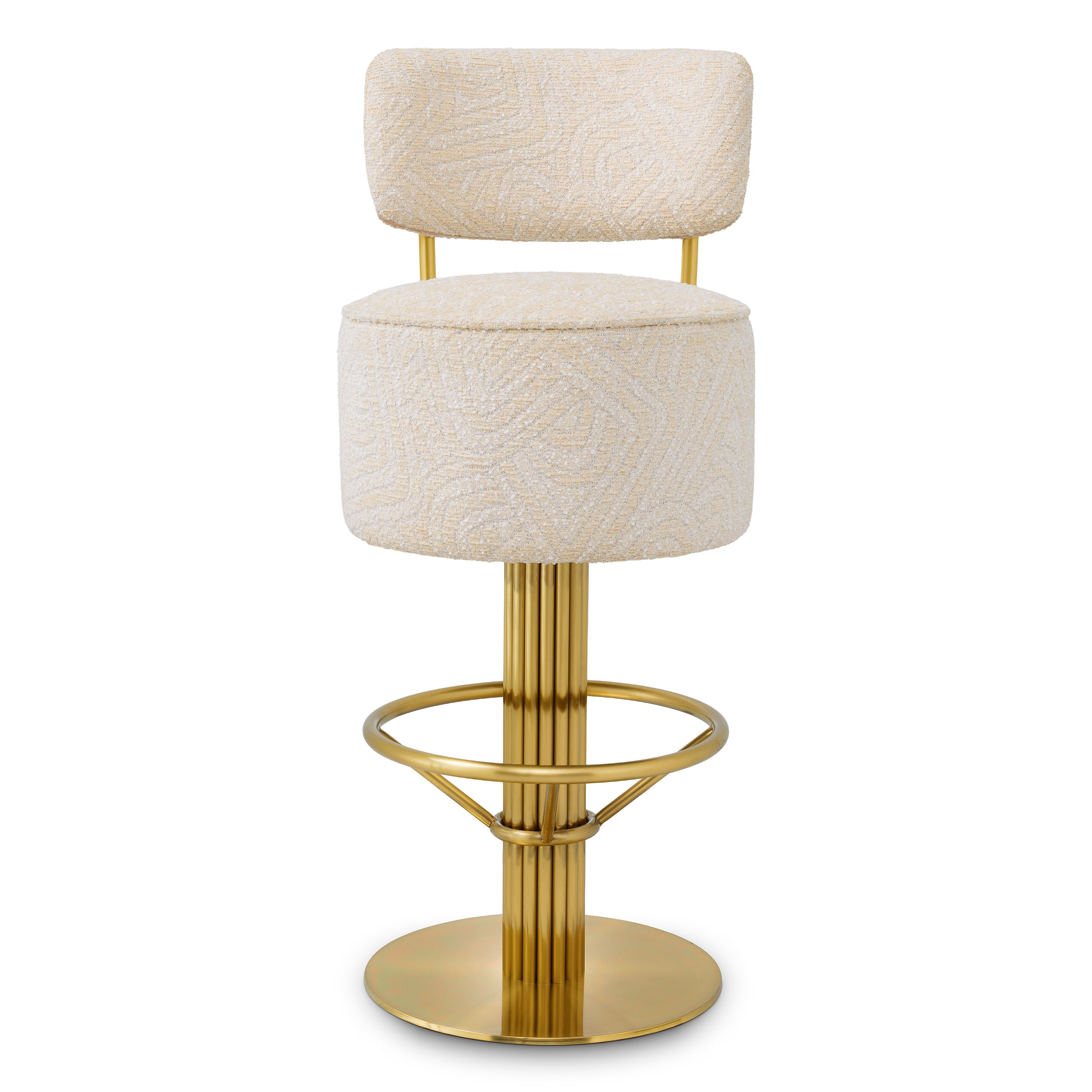 Carleton Stool With Back by Eichholtz-Bar Stool-Renaissance Design Studio