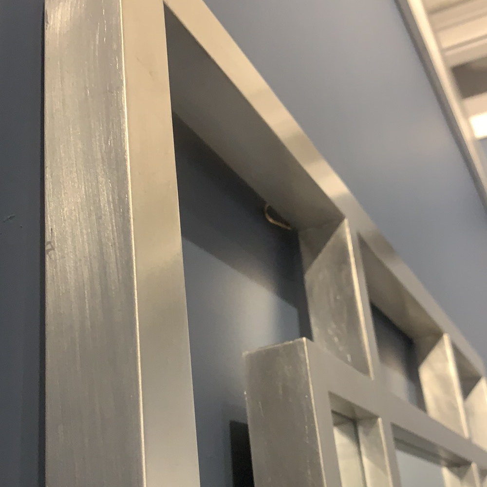 Carn silver rectangle mirror reduced Last one in stock-Mirror-Renaissance Design Studio