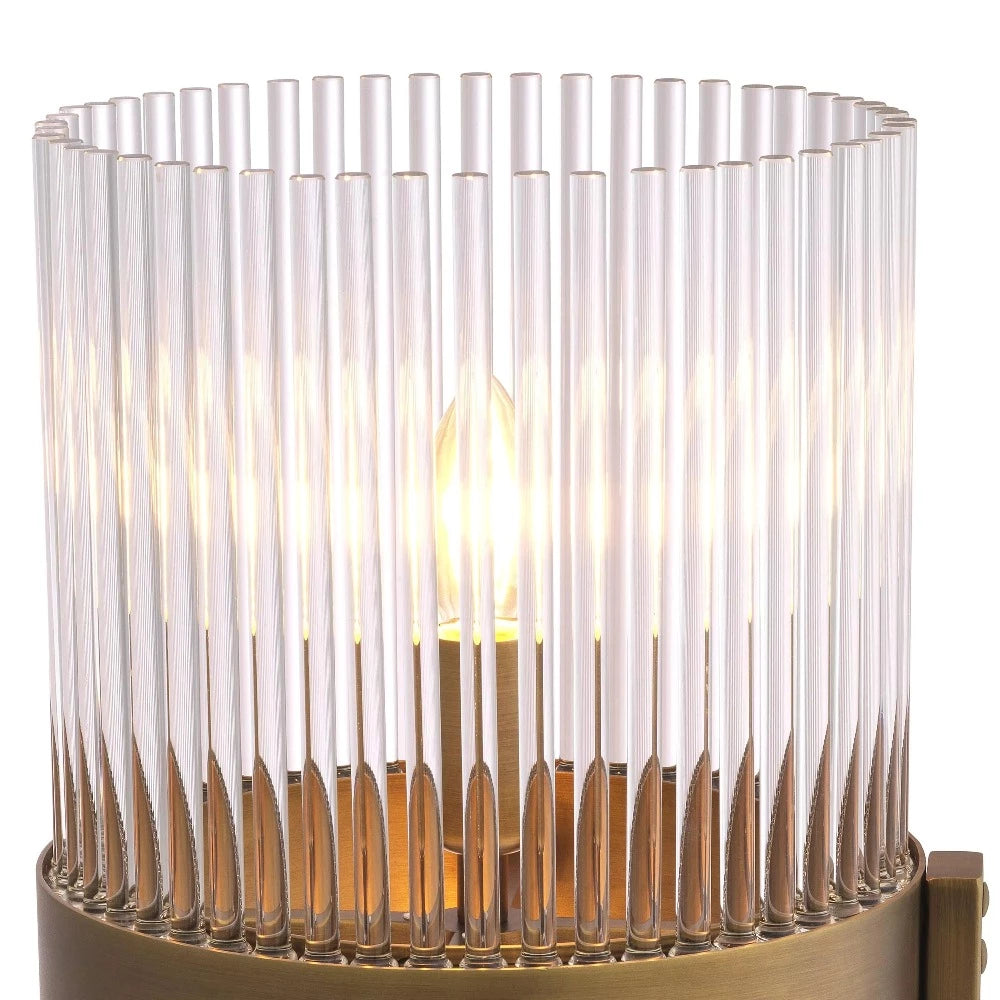 Carnero vintage style glass table Lamp by Eichholtz-Renaissance Design Studio