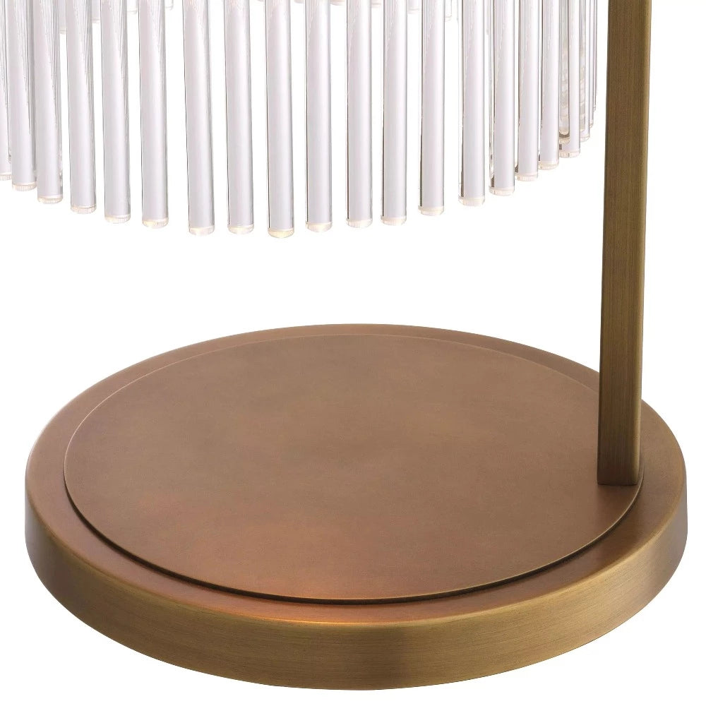 Carnero vintage style glass table Lamp by Eichholtz-Renaissance Design Studio