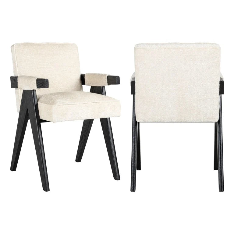 Casper dining chair in white chelinne-Renaissance Design Studio