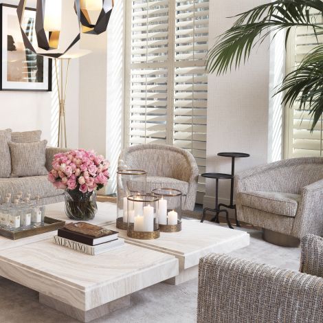 Catene Swivel Chair by Eichholtz-Armchair-Renaissance Design Studio