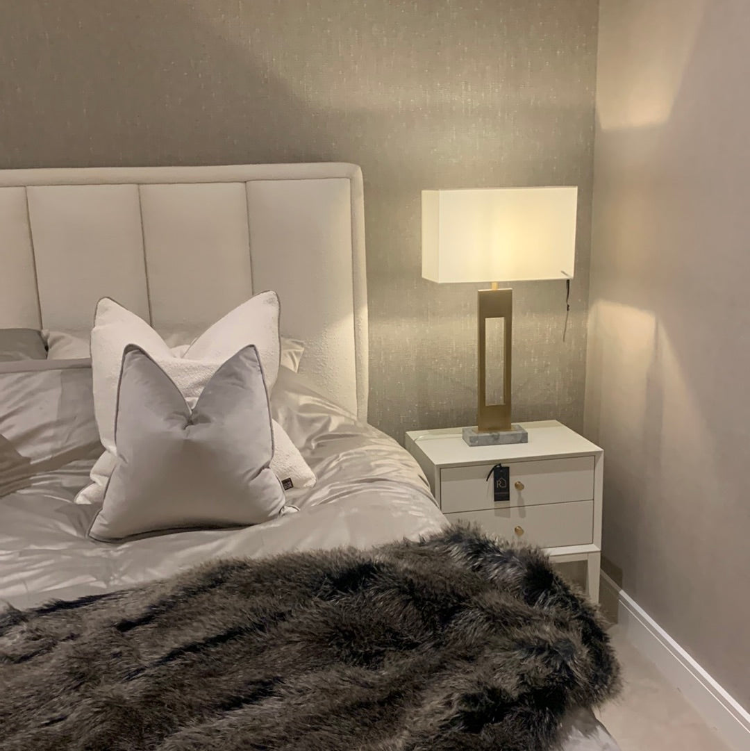 Celena 2 Drawer bedside cabinet Table-Renaissance Design Studio