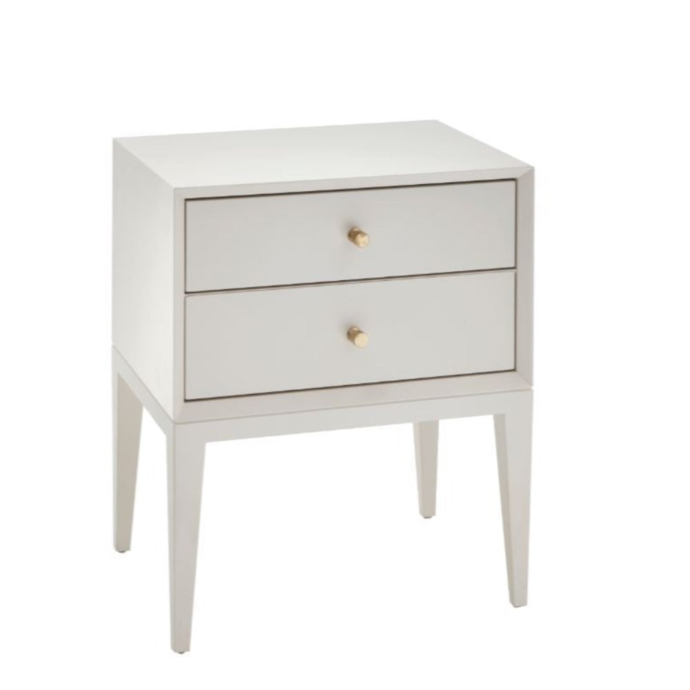 Celena 2 Drawer bedside cabinet Table-Renaissance Design Studio