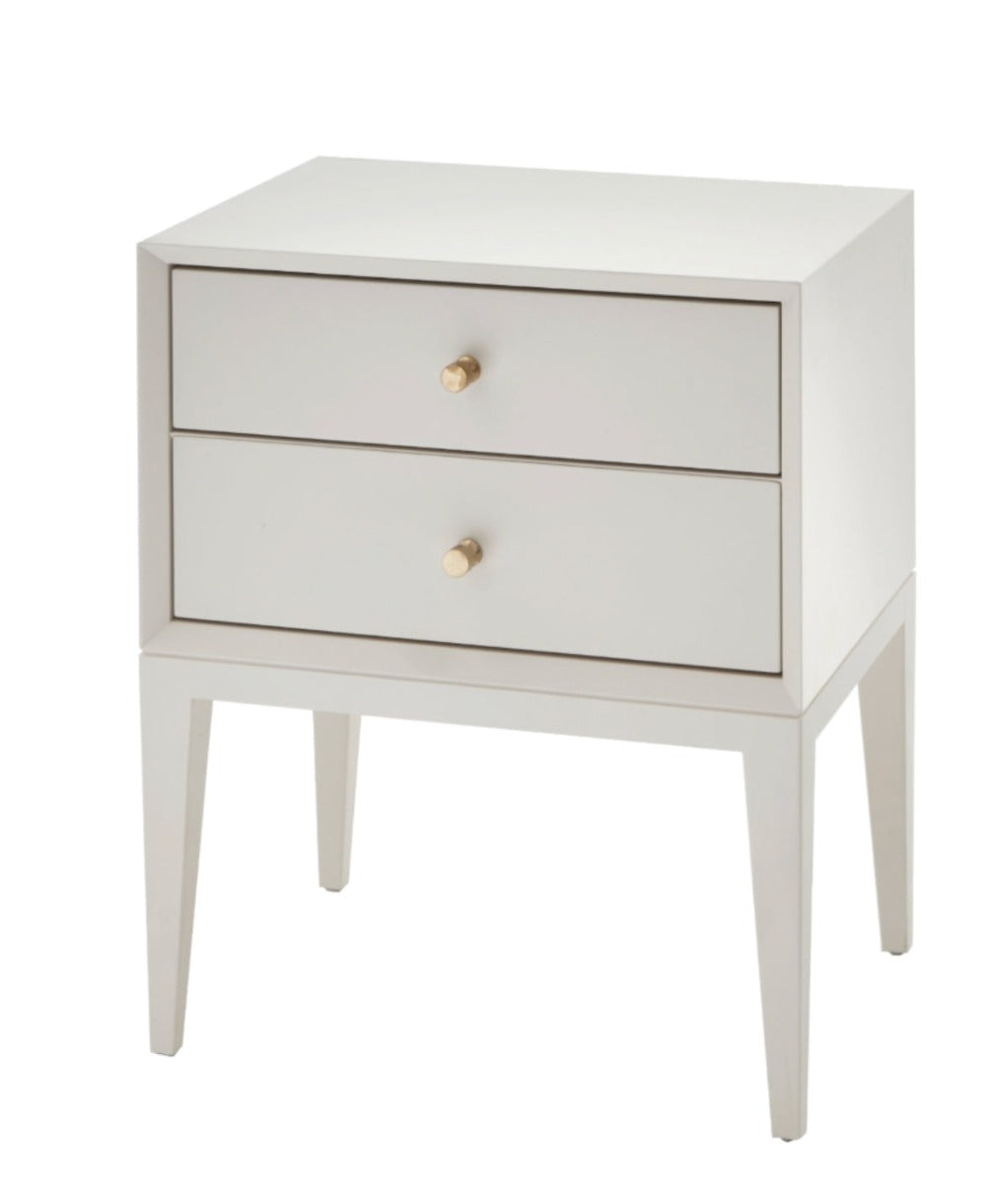 Celena 2 Drawer bedside cabinet Table-Renaissance Design Studio