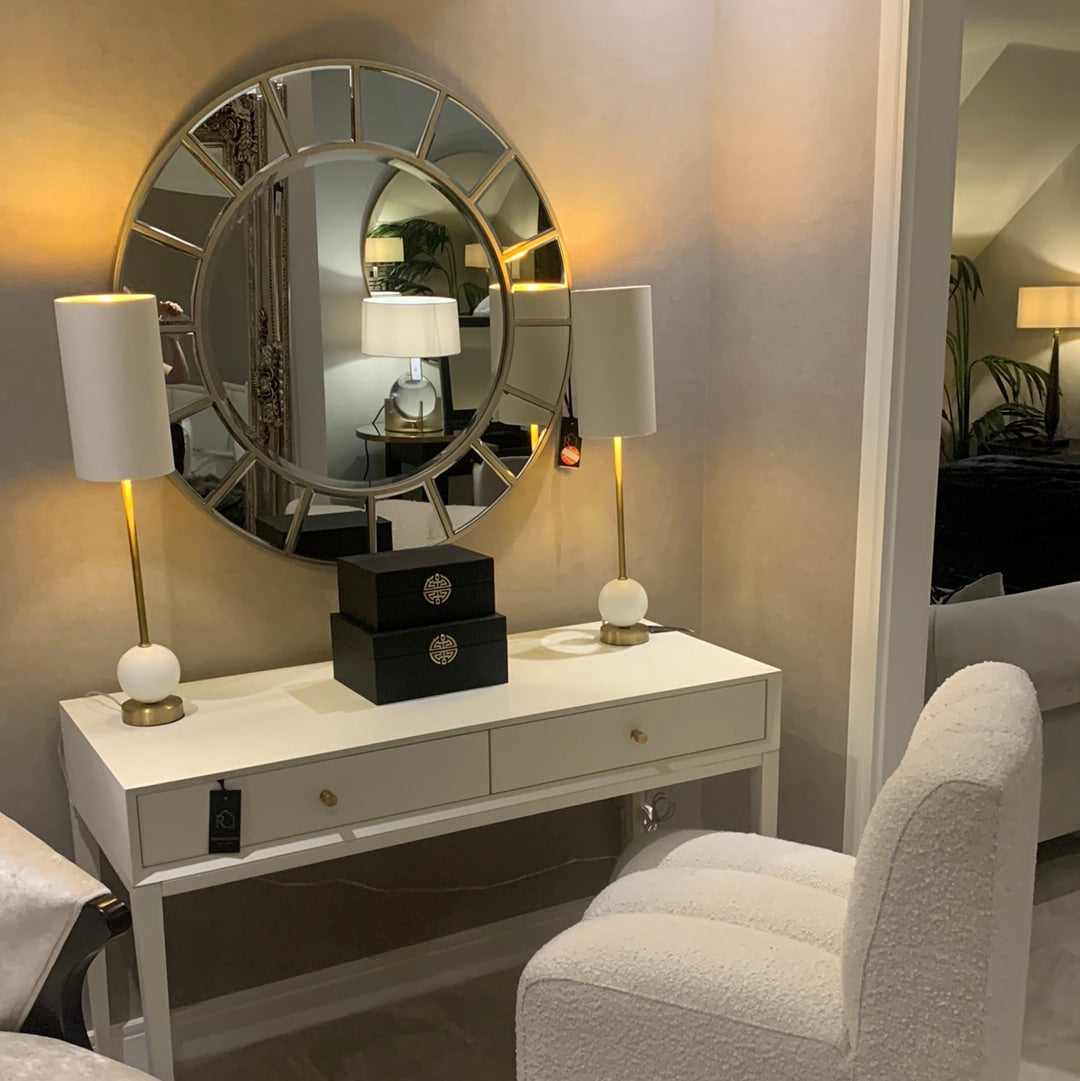 Celena 2 Drawer Dressing Table-Cabinets & Storage-Renaissance Design Studio