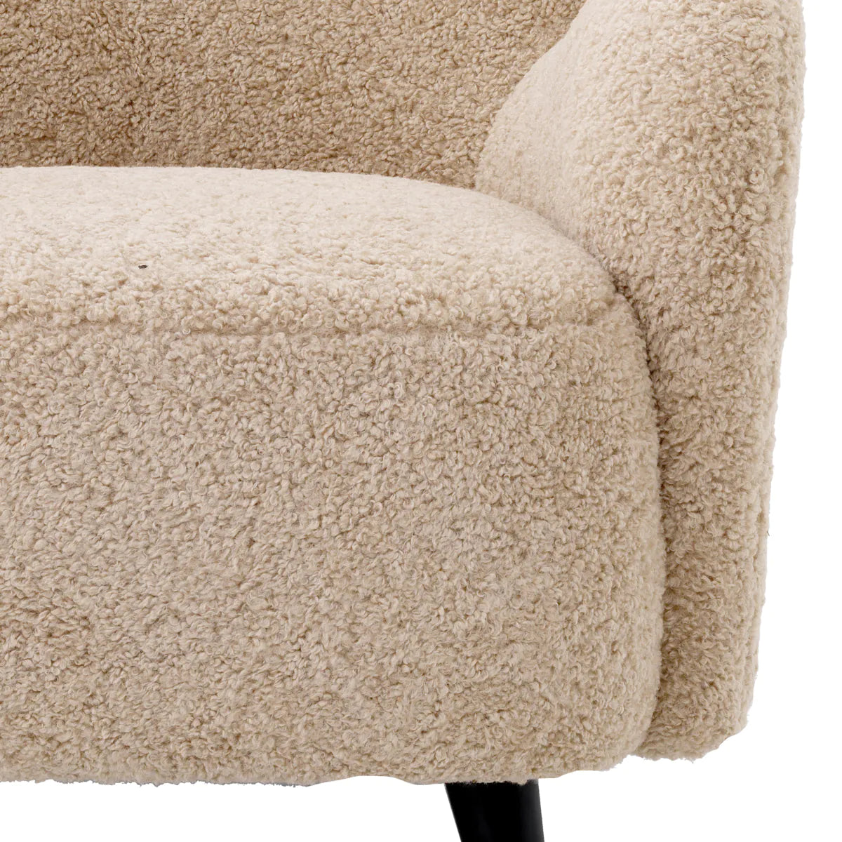 Chair Svante S Canberra sand | black legs by Eichholtz-Renaissance Design Studio