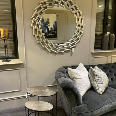 Champagne large Lanthe Link Mirror. REDUCED clearance