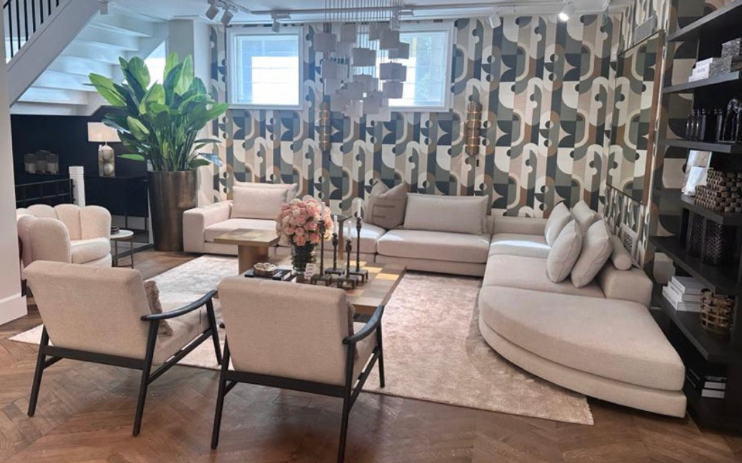 Chandelier Duboce in antique brass and alabaster by Eichholtz-Renaissance Design Studio