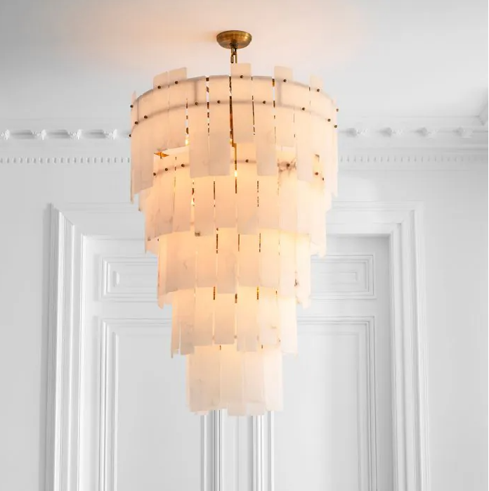 Chandelier Greyson XL Alabaster by Eichholtz-Renaissance Design Studio