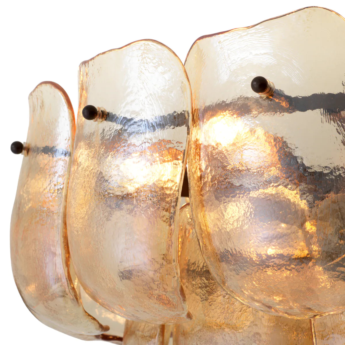 Chandelier Gustave Champagne colored glass by Eichholtz-chandelier-Renaissance Design Studio