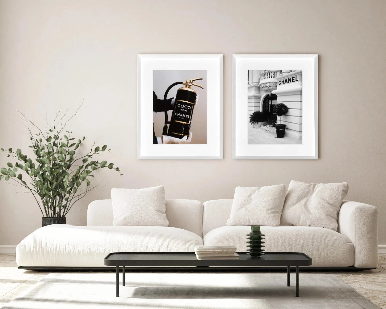 Chanel Store. Hand made exclusive framed art work reduced-Wall Art-Renaissance Design Studio
