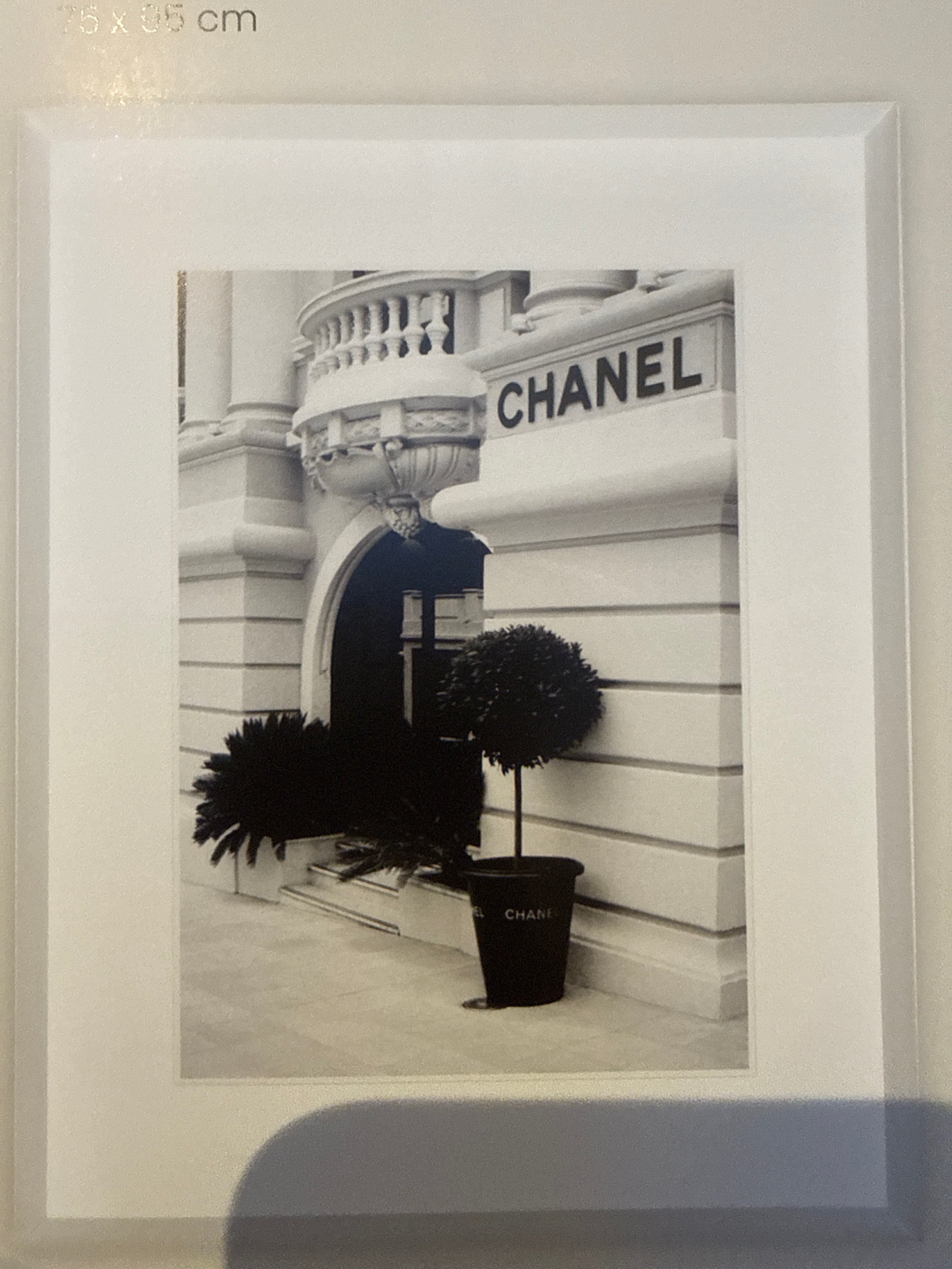 Chanel Store. Hand made exclusive framed art work reduced-Renaissance Design Studio